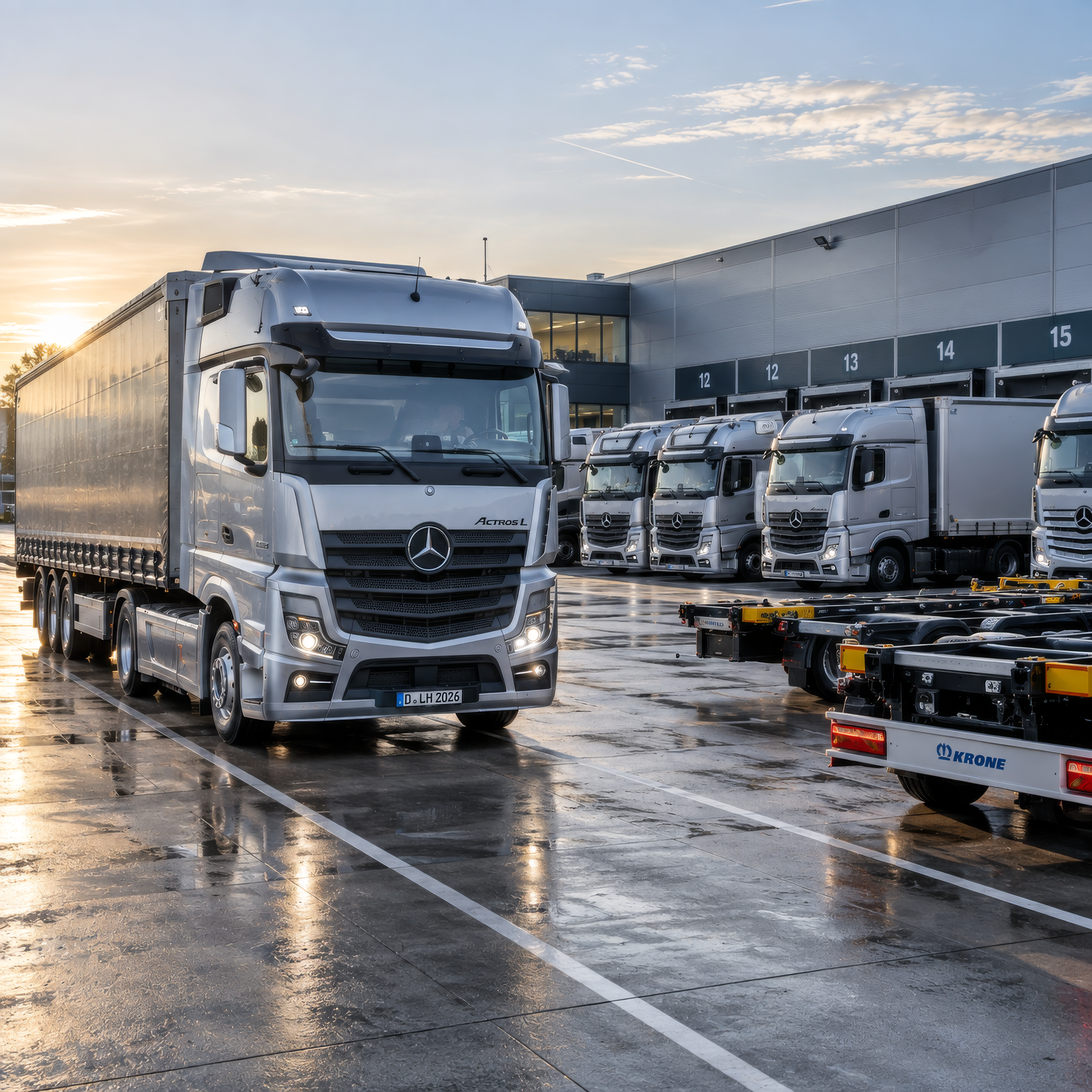 LKW und Sattelzugmaschinen als Beispiel für gewerbliche Fuhrparkfinanzierung
