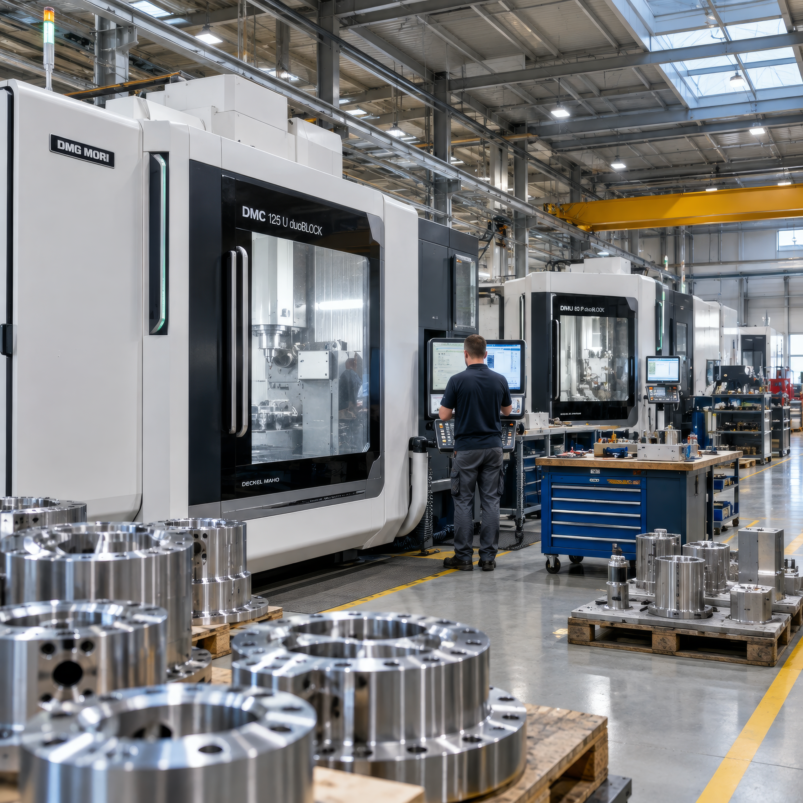 CNC-Maschine und Produktionsanlage als Beispiel für gewerbliche Maschinenfinanzierung